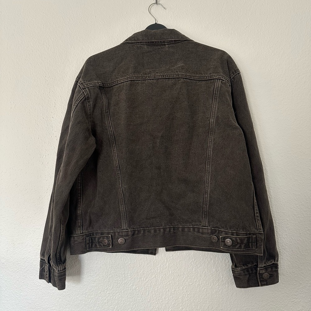 Levi's Gray Denim Trucker Jacket Medium - Picture 5 of 5